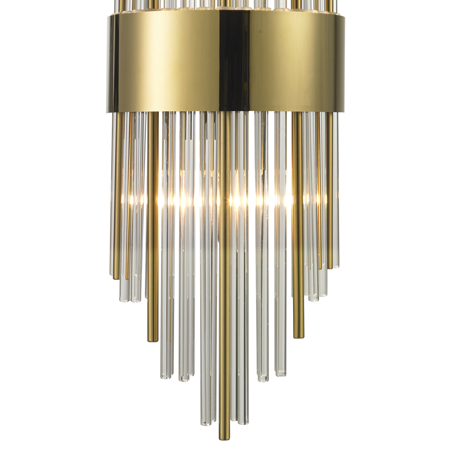 Lampa ścienna DRACO-S, 45 cm - kryształowo - złota, styl glamour - obrazek 5