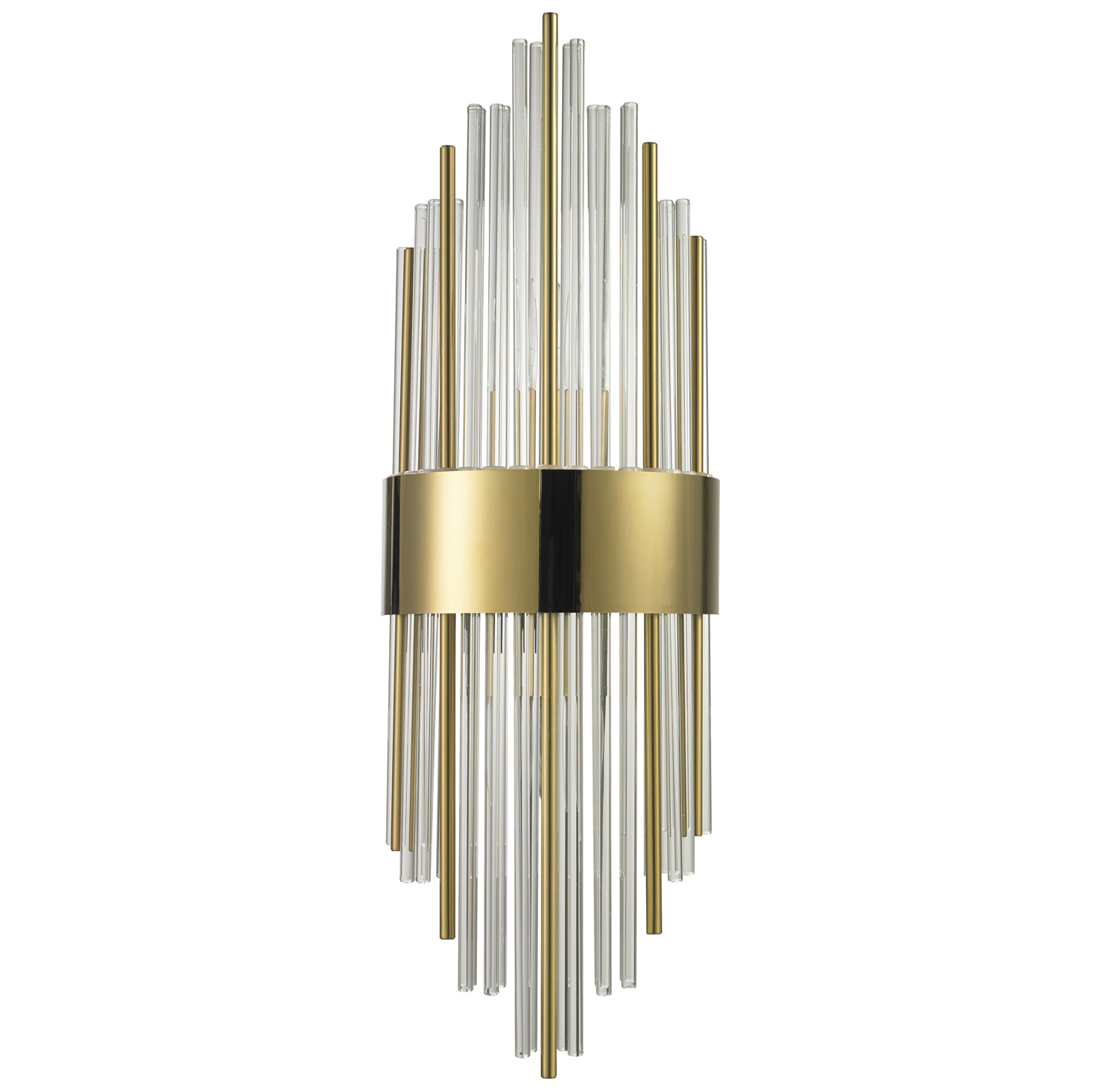 Lampa ścienna DRACO-S, 45 cm - kryształowo - złota, styl glamour - obrazek 6