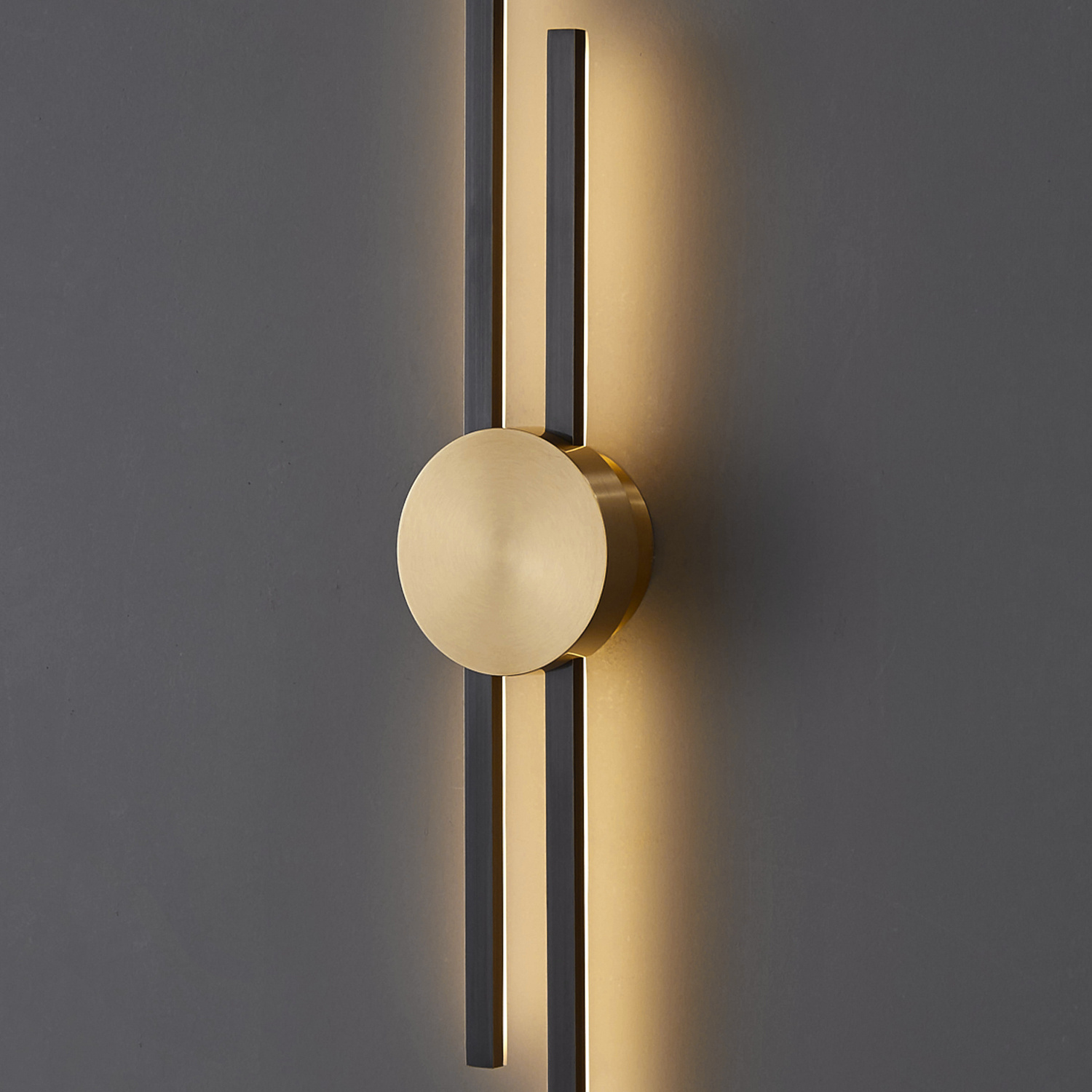 Czarna lampa ścienna LED pionowa 122 cm CENTRO - obrazek 4