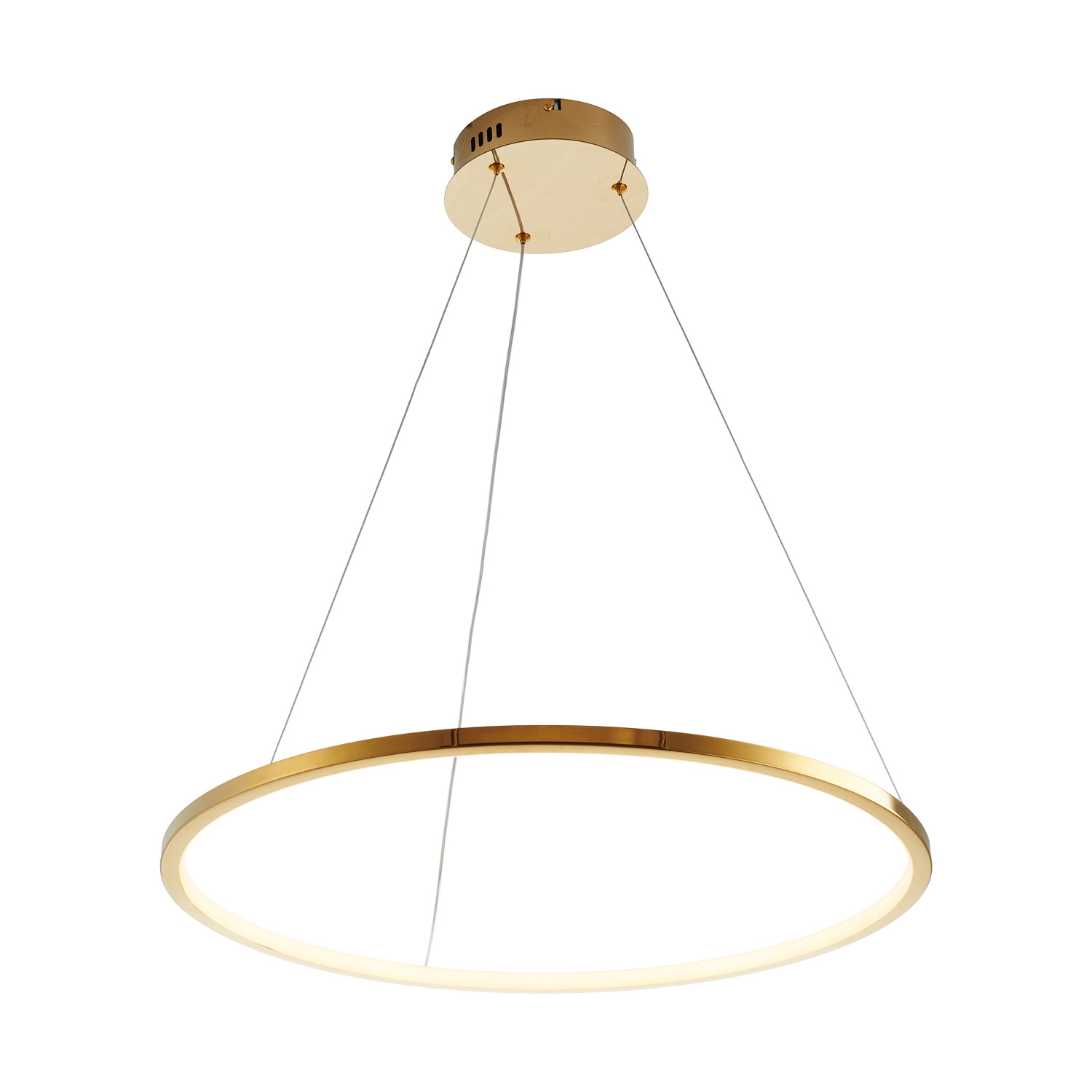 Designerska lampa LED CIRCLE SLIM 60 złoty 60 cm – elegancki pierścień LED do nowoczesnych wnętrz - obrazek 3