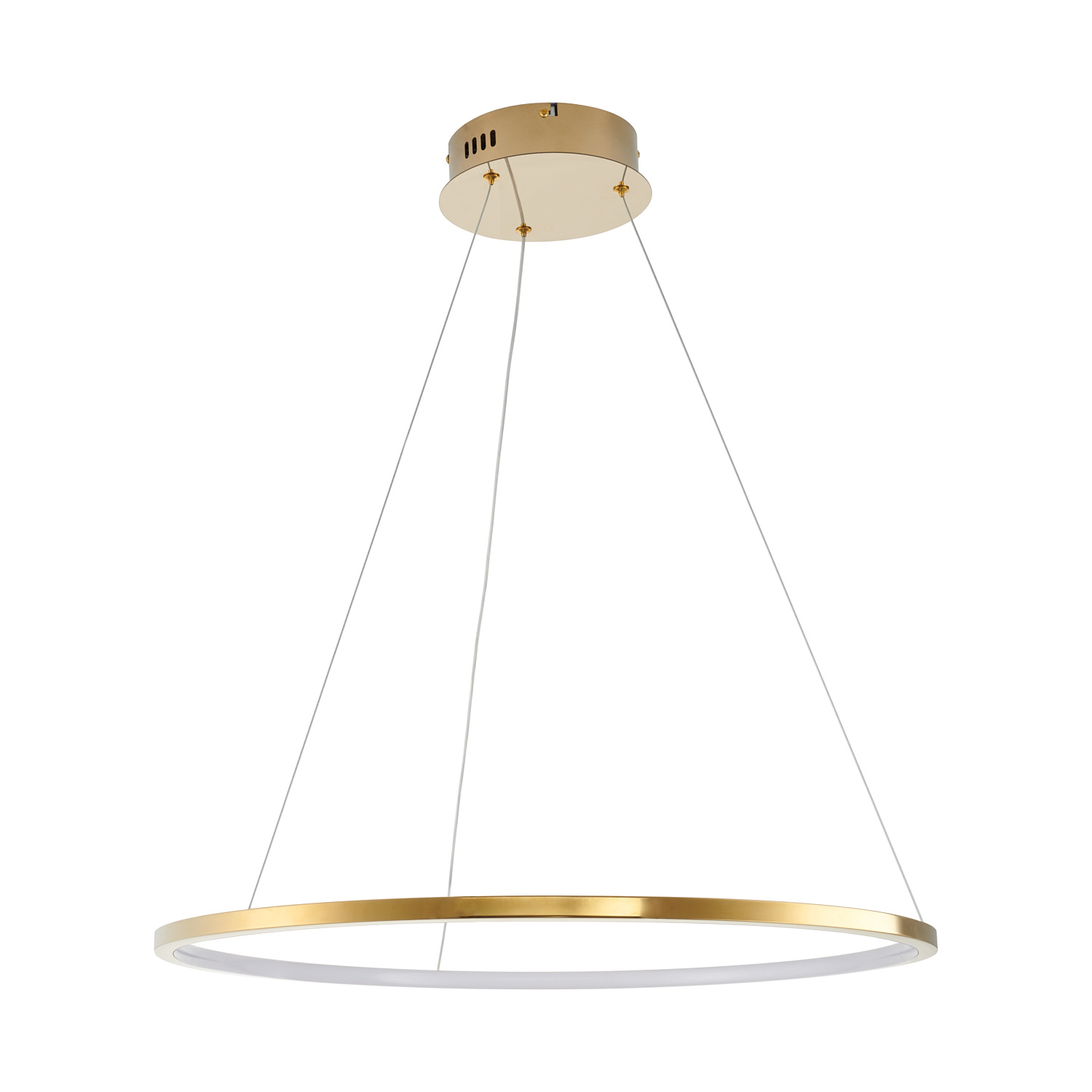Designerska lampa LED CIRCLE SLIM 60 złoty 60 cm – elegancki pierścień LED do nowoczesnych wnętrz - obrazek 4