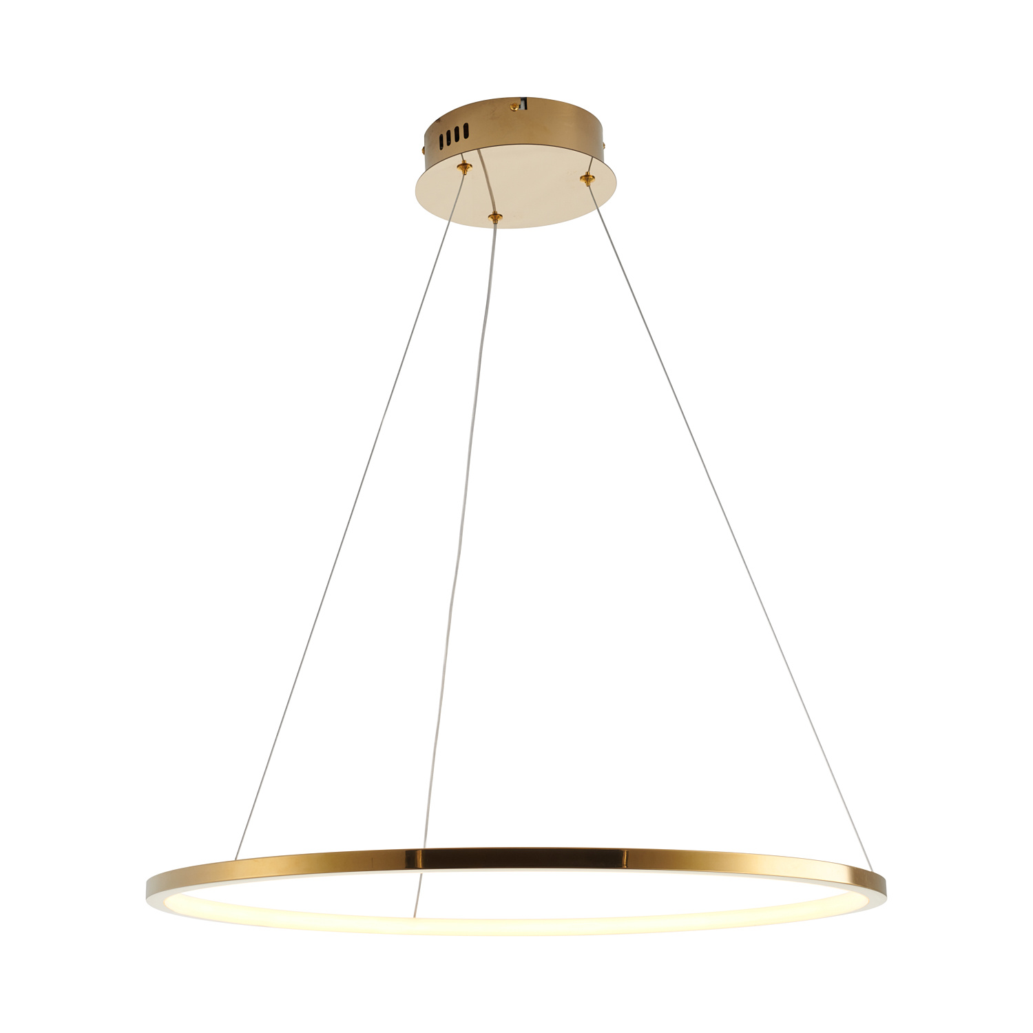 Designerska lampa LED CIRCLE SLIM 60 złoty 60 cm – elegancki pierścień LED do nowoczesnych wnętrz - obrazek 8