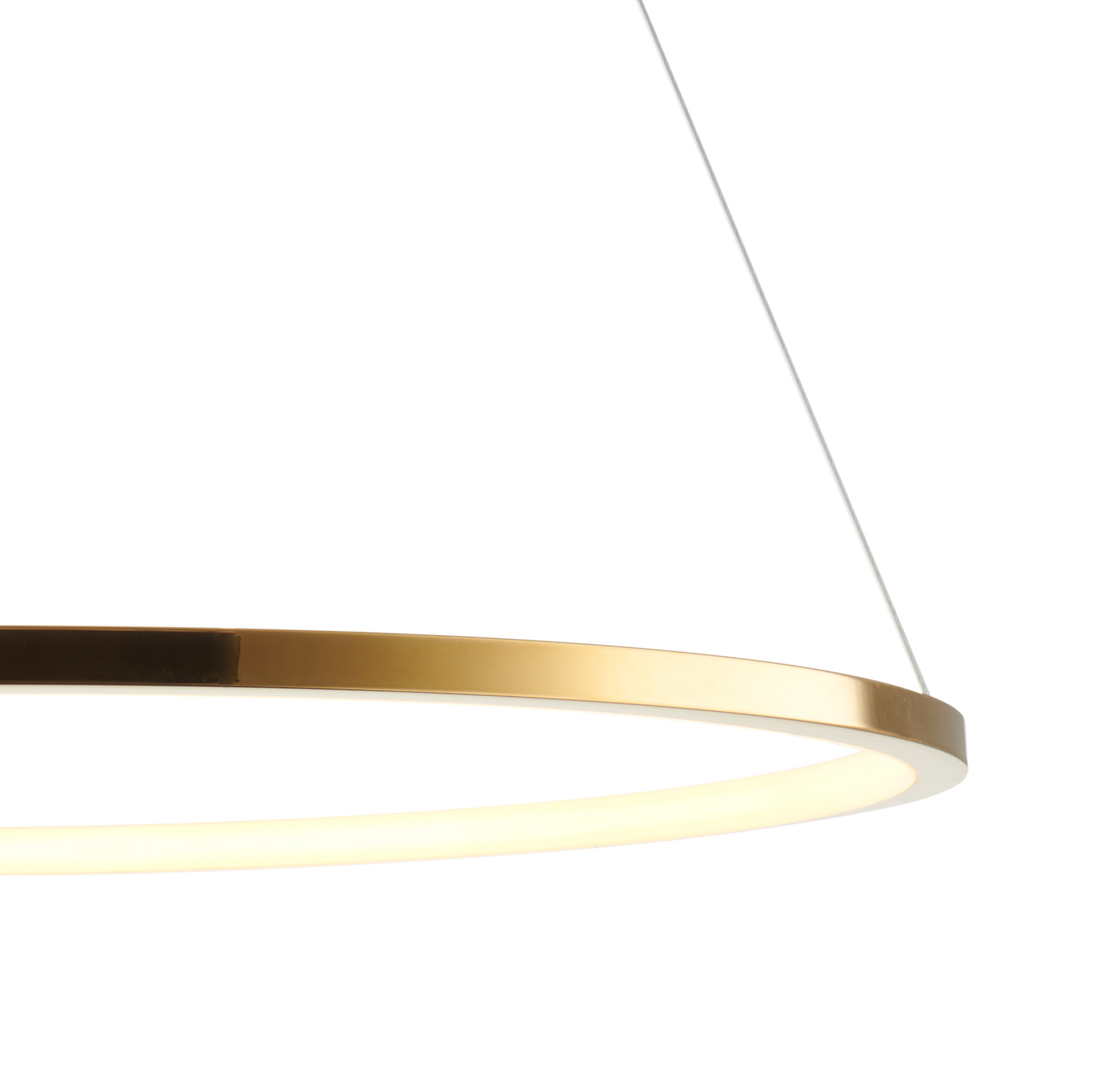 Designerska lampa LED CIRCLE SLIM 60 złoty 60 cm – elegancki pierścień LED do nowoczesnych wnętrz - obrazek 10