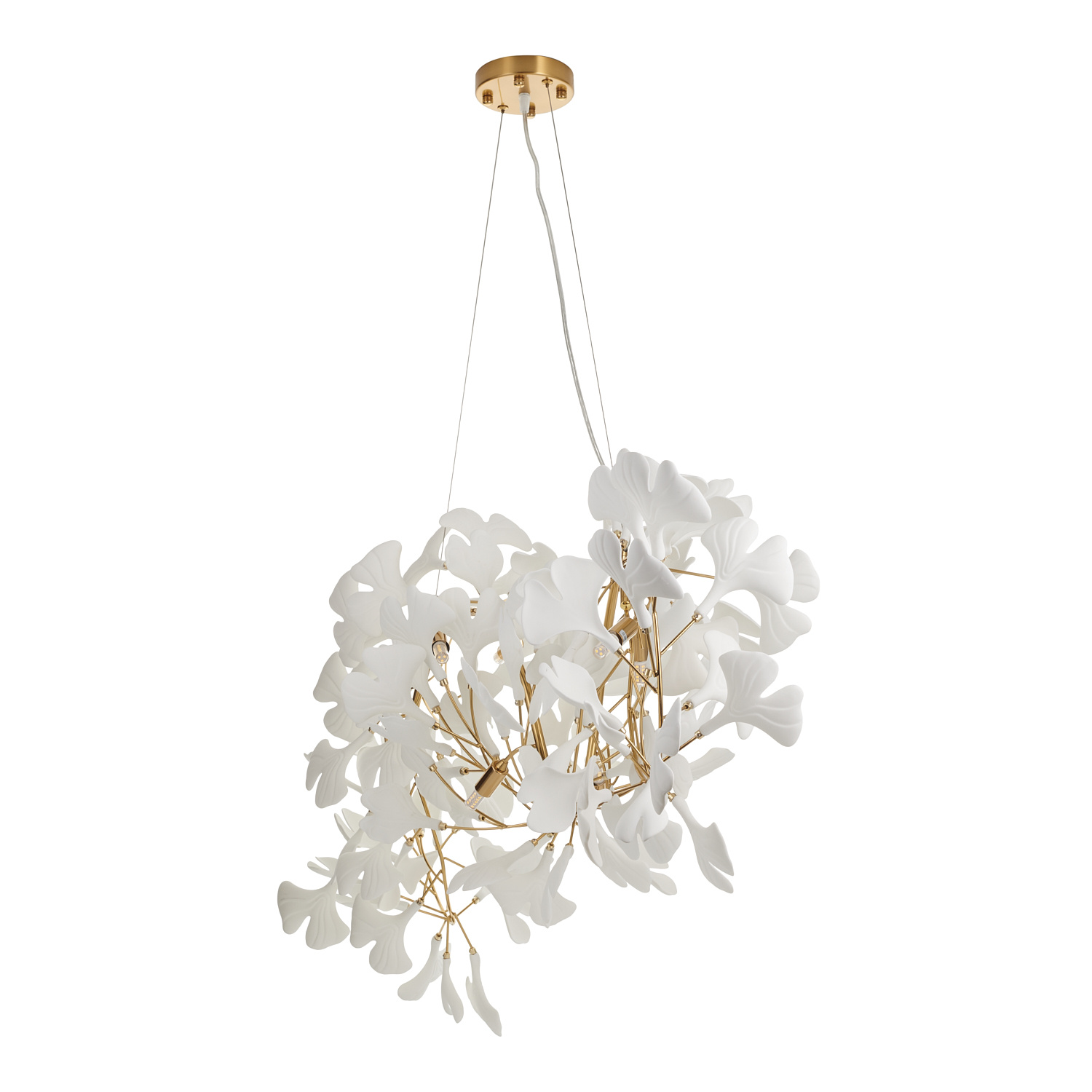 Lampa wisząca BOTANIKA WAVE złoto biała 125 cm - obrazek 6