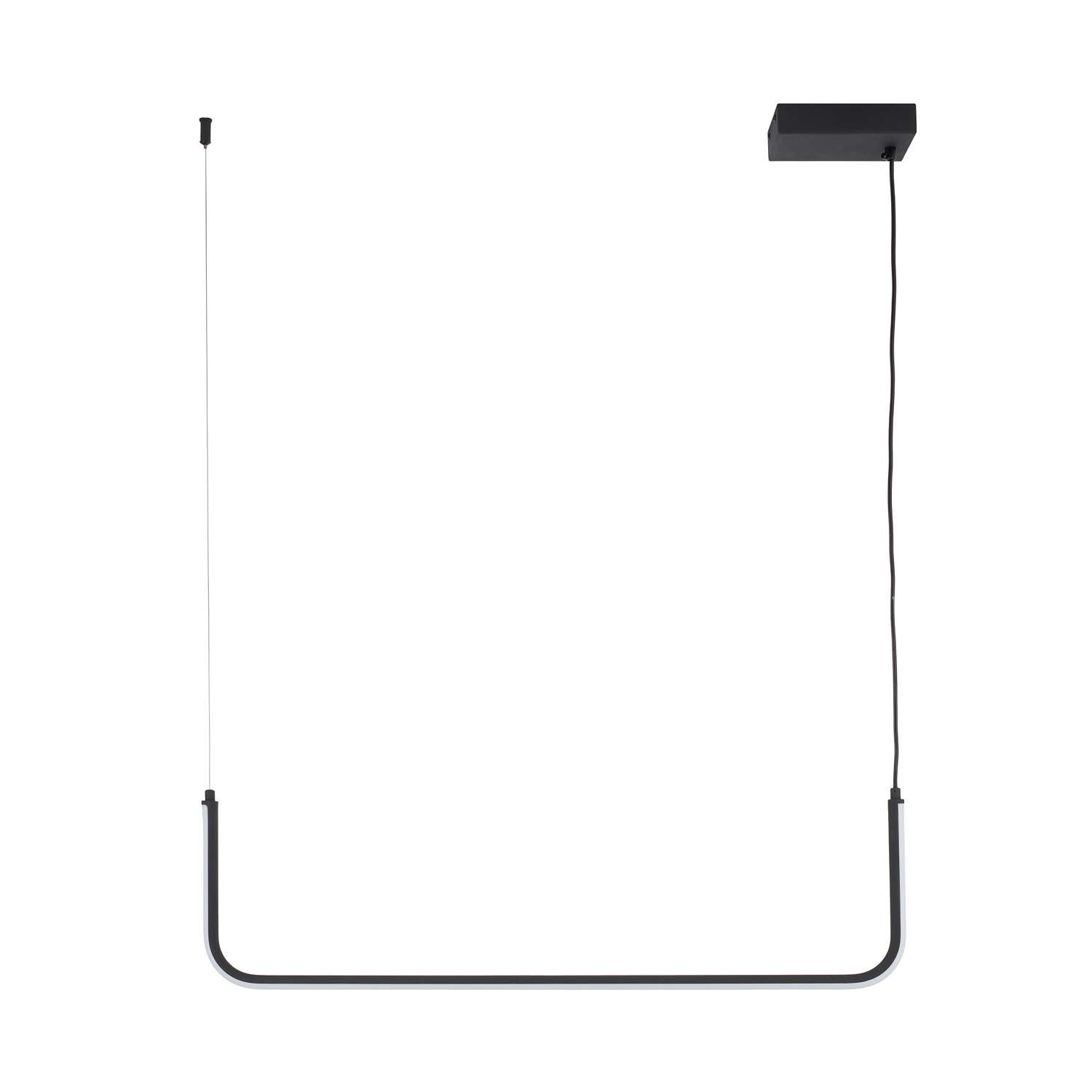 Lampa wisząca MINIMA-1 LED czarna 80 cm do loftów i wnętrz minimalistycznych - obrazek 3