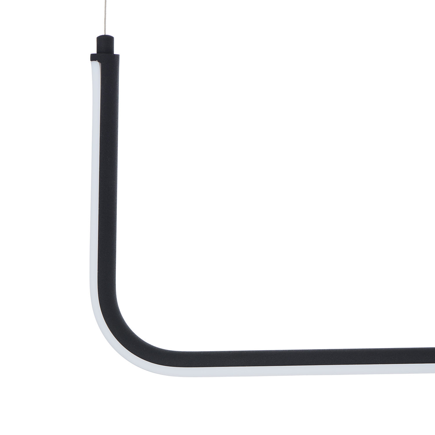 Lampa wisząca MINIMA-1 LED czarna 80 cm do loftów i wnętrz minimalistycznych - obrazek 4