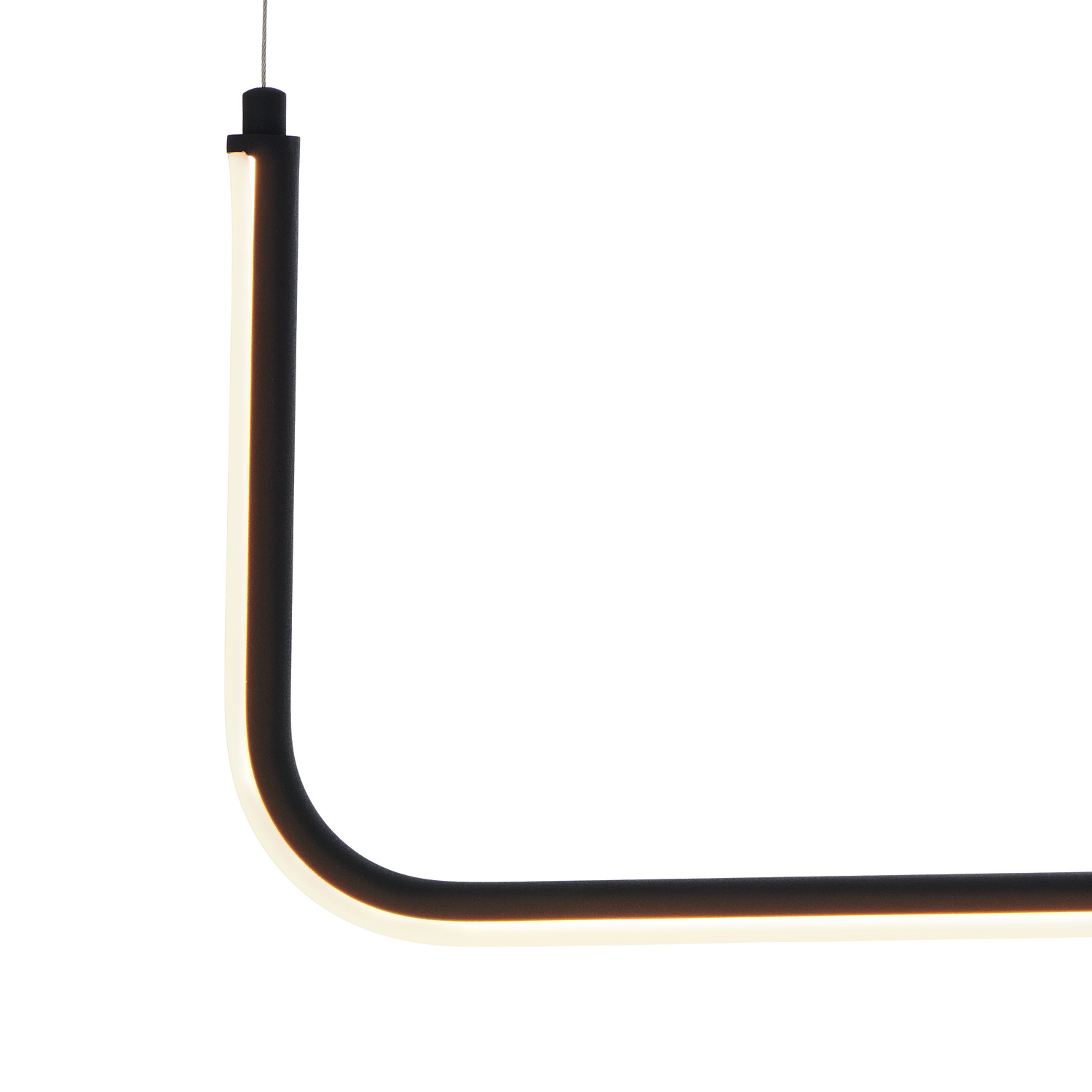 Lampa wisząca MINIMA-1 LED czarna 80 cm do loftów i wnętrz minimalistycznych - obrazek 5