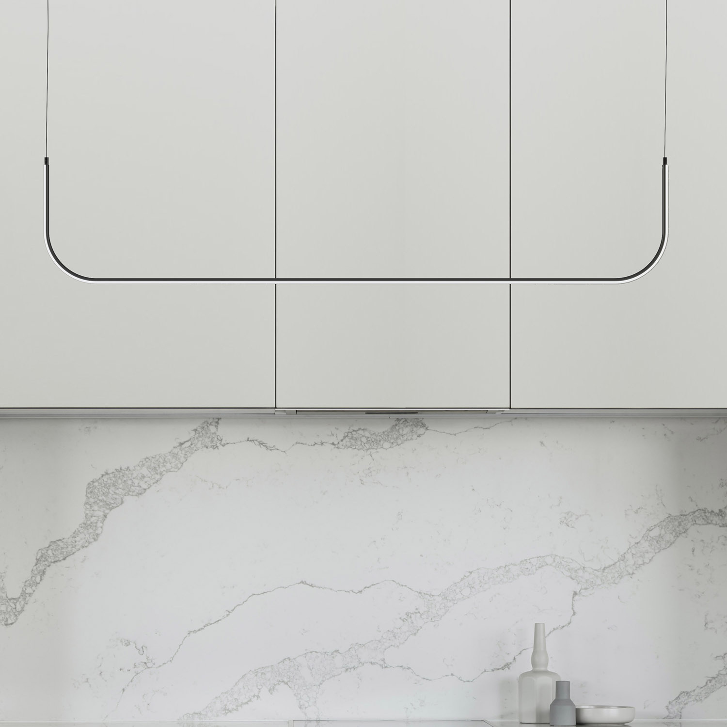 Lampa wisząca MINIMA-1 LED czarna 80 cm do loftów i wnętrz minimalistycznych - obrazek 9