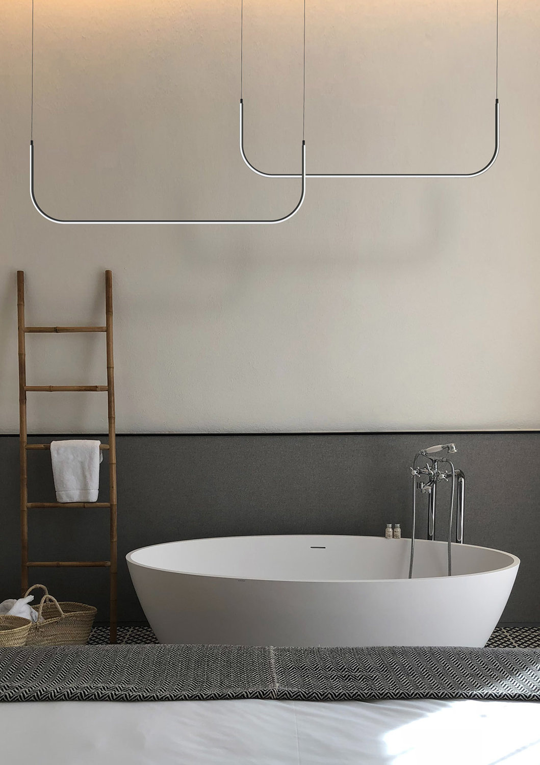 Lampa wisząca MINIMA-1 LED czarna 80 cm do loftów i wnętrz minimalistycznych - obrazek 10