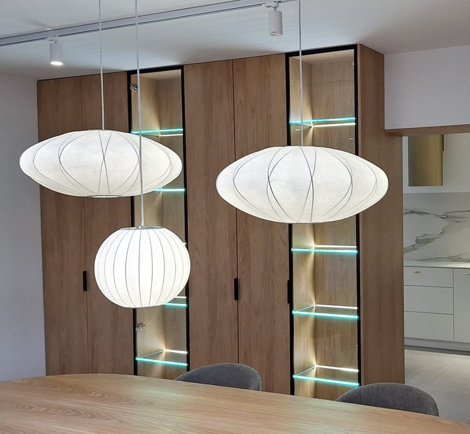 Lampa wisząca SILK biała 40 cm - obrazek 5