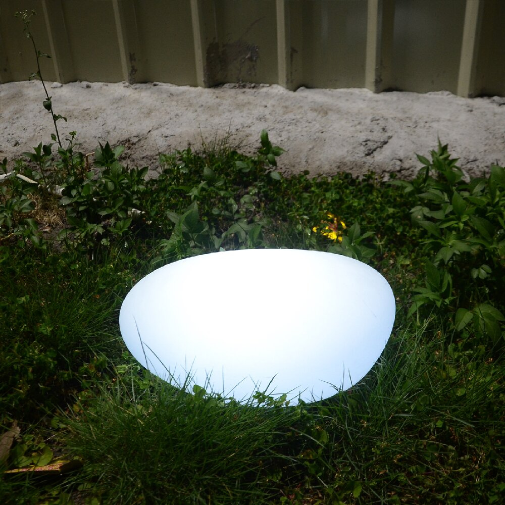Lampa ogrodowa kamień PEBBLE M LED RGBW 16 kolorów 32 cm - obrazek 3