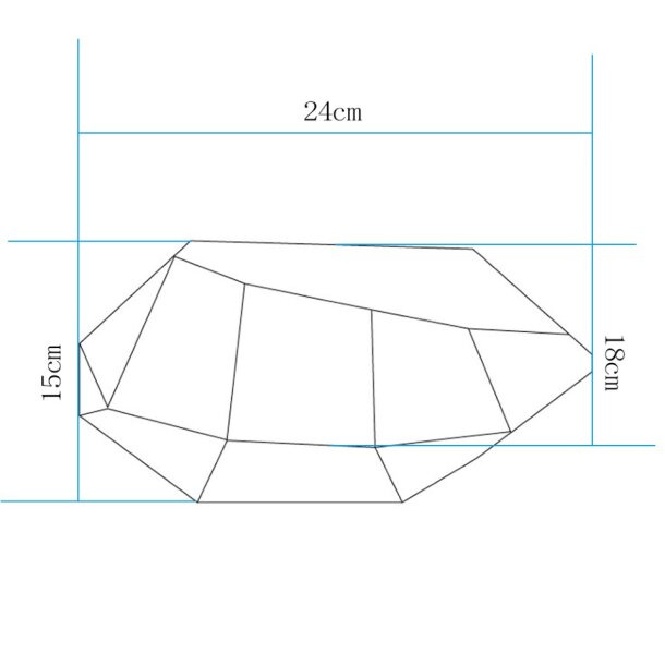 Lampa ogrodowa kamień DIAMOND S LED RGBW 16 kolorów 27 cm - obrazek 4