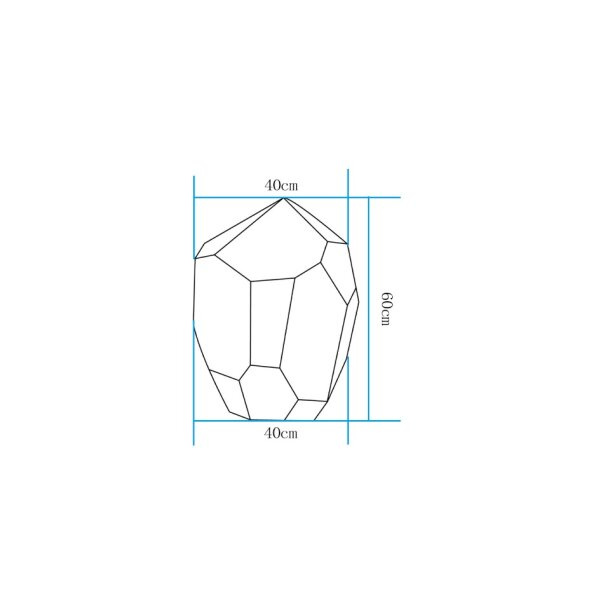 Lampa ogrodowa kamień DIAMOND XL LED RGBW 16 kolorów 60 cm - obrazek 4