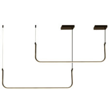 Lampa wisząca MINIMA-2 led czarna 120 cm