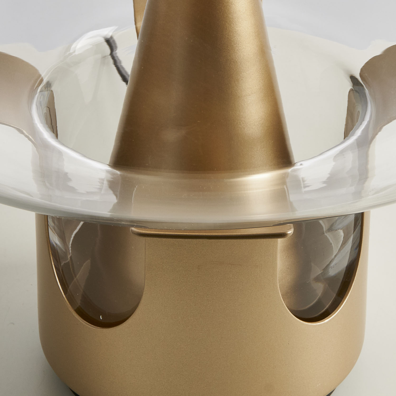 Lampa stołowa FATA transparentno złota 35 *46 cm - obrazek 7