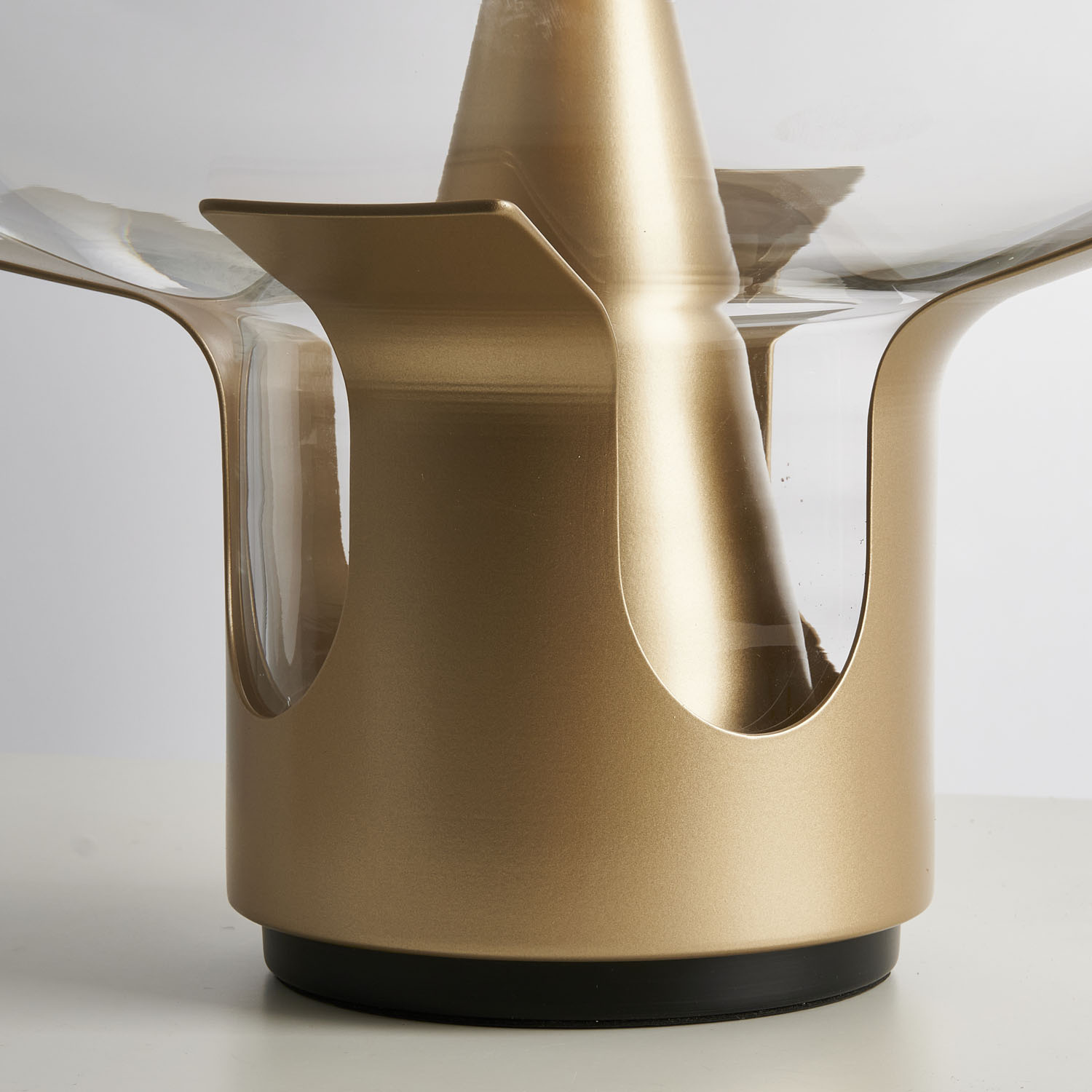 Lampa stołowa FATA transparentno złota 35 *46 cm - obrazek 8