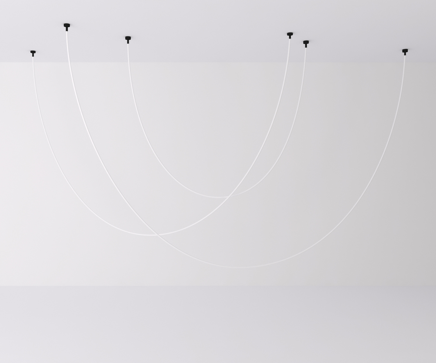 Lampa wisząca SNAKE LED wąż ledowy czarna 500 cm - obrazek 3