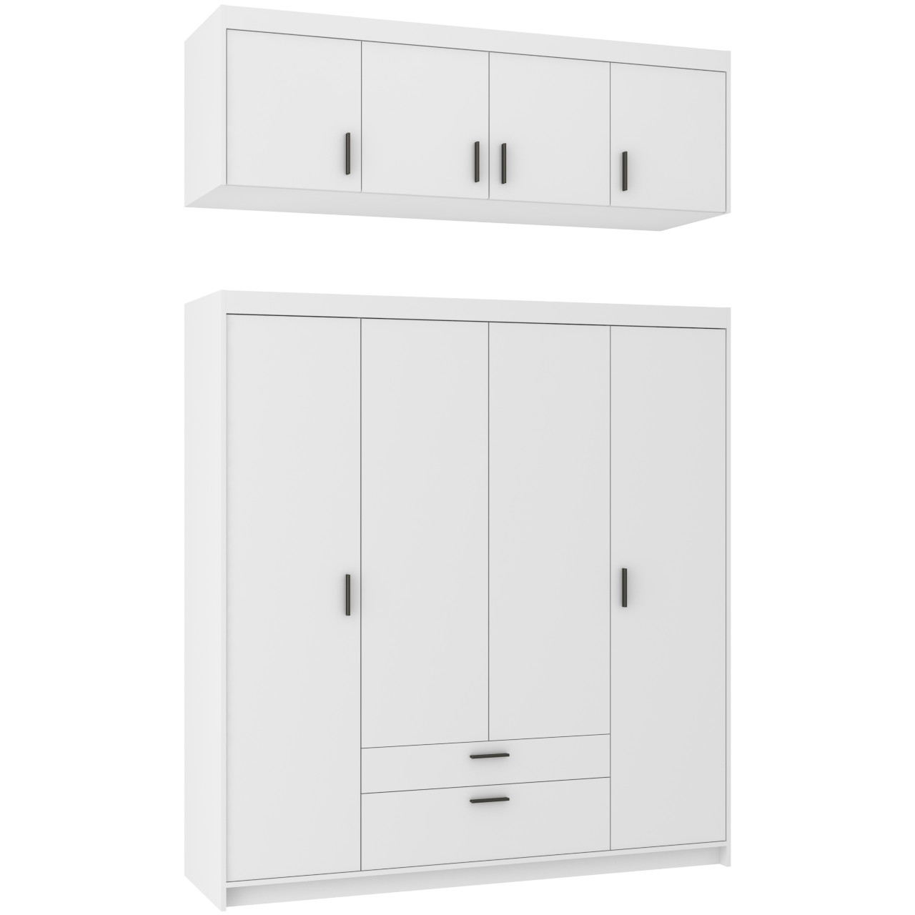 Nadstawka do szafy ELENI 4D biały - obrazek 4