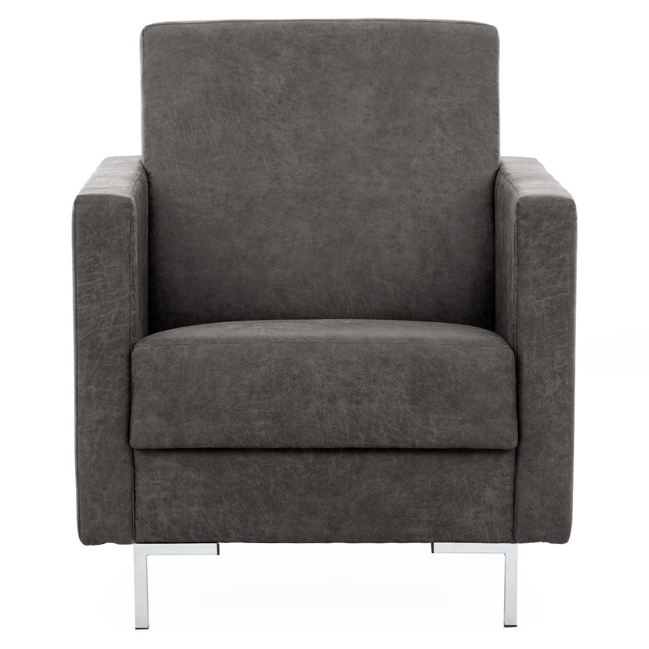 Fotel SELVA B manila dark grey chrom - obrazek 3