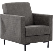 Fotel SELVA B manila dark grey czarny