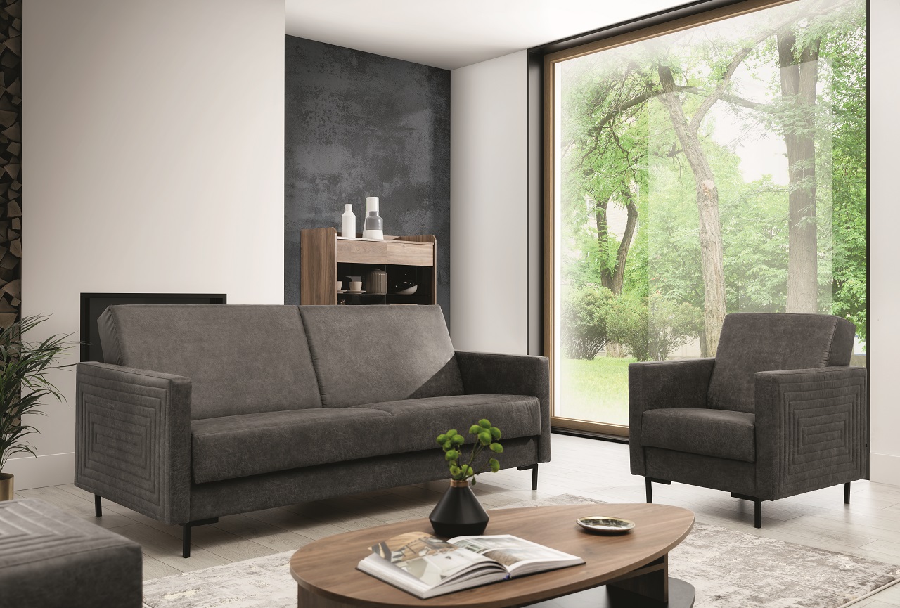 Fotel SELVA B manila dark grey czarny - obrazek 5