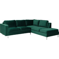 Narożnik ORLEAN VELVET tiffany 10 prawy