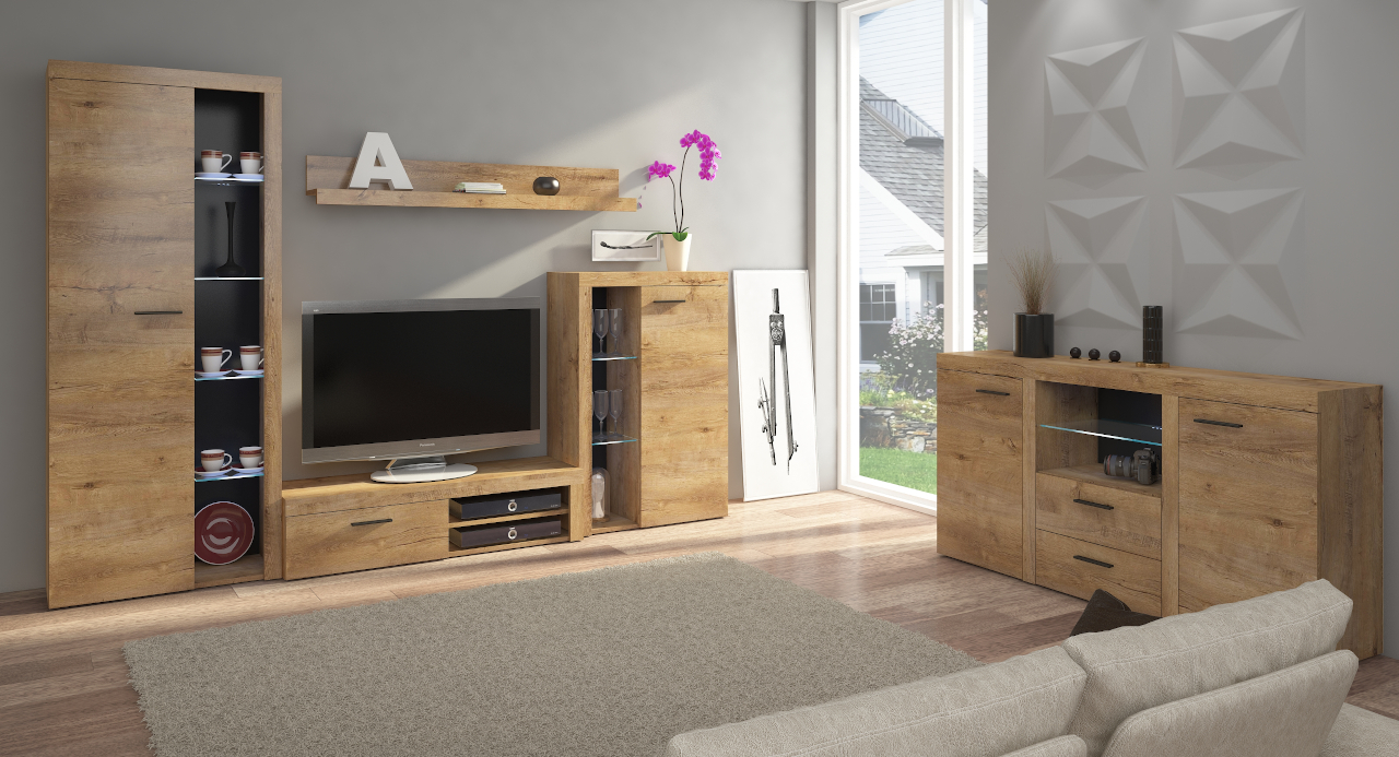 Komoda RODOS 2D dąb lefkas - obrazek 5