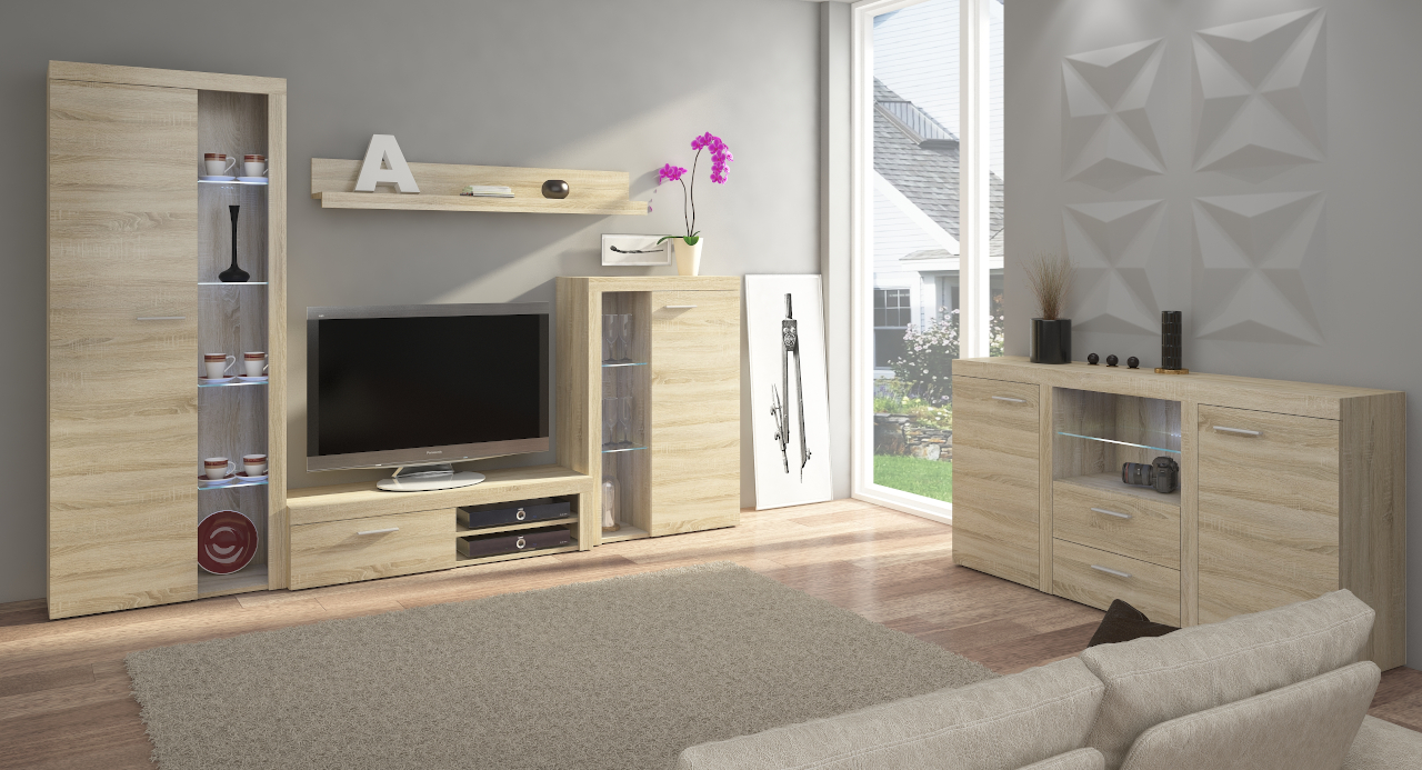 Komoda RODOS 3D dąb sonoma - obrazek 5