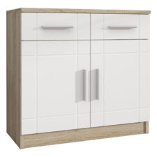 Komoda PARI 2D dąb sonoma / biały