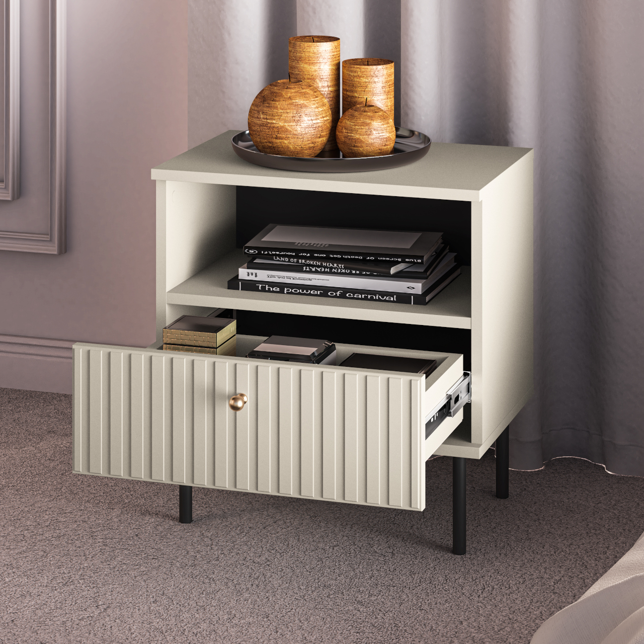 Szafka nocna ALVARO 07 kaszmir - obrazek 7