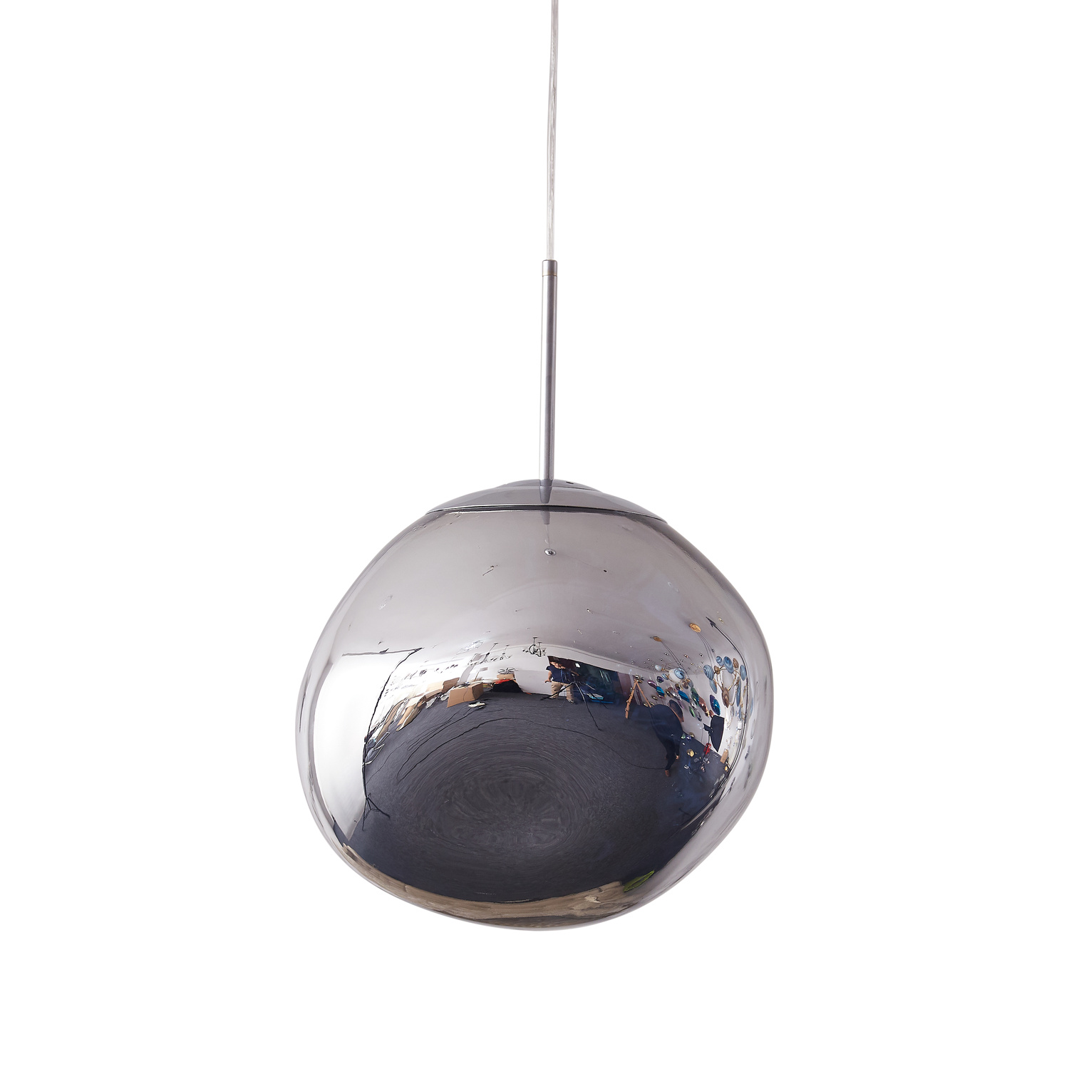 Lampa wisząca GLAM L srebrna 38 cm - obrazek 12