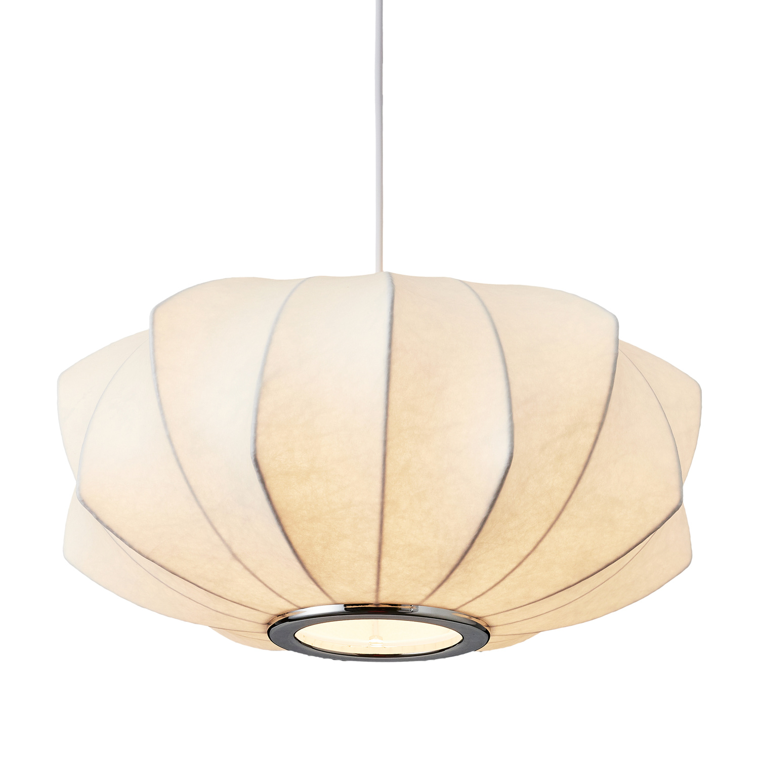 Lampa wisząca SILK V-shape biała 45 cm - obrazek 5