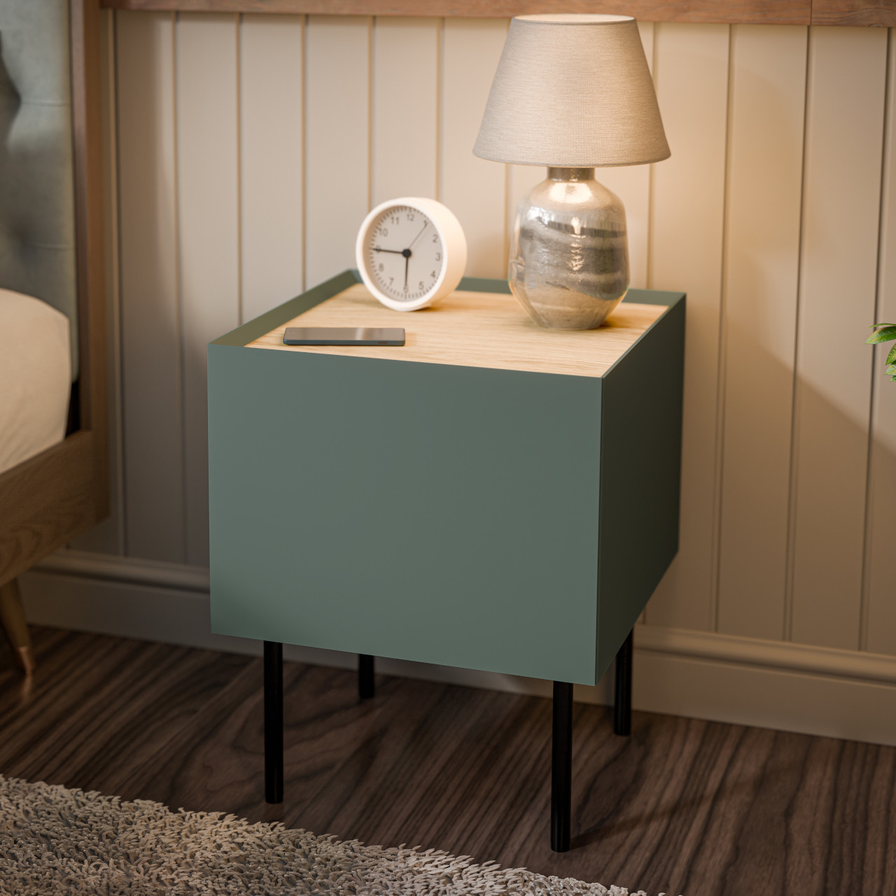 Szafki nocne (2szt.) INGRID oliwkowy - obrazek 5