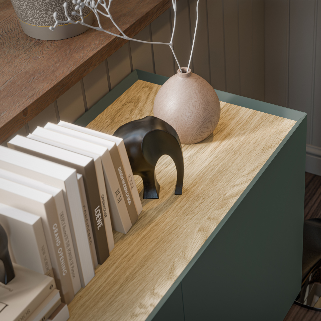 Szafki nocne (2szt.) INGRID oliwkowy - obrazek 6