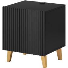 Szafki nocne z ładowarką FASO 2szt. czarne