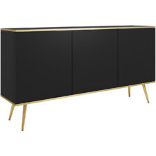 Komoda ARA K160 czarny + złoty