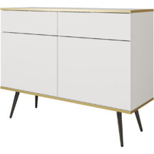 Komoda ARA KSZ107 biały + czarny