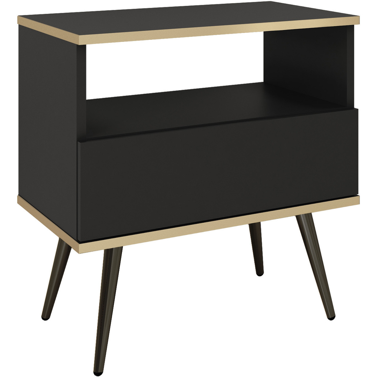 Stolik nocny ARA S54 czarny