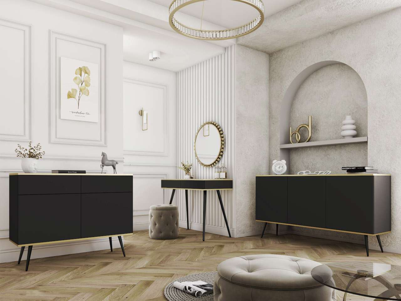 Stolik nocny ARA S54 czarny - obrazek 6