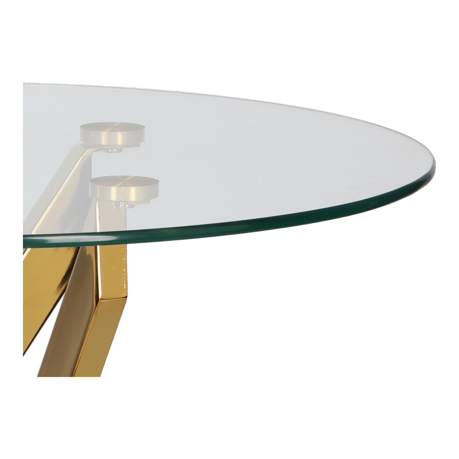 Stolik kawowy Amber 60cm transparentny/ złoty - obrazek 10