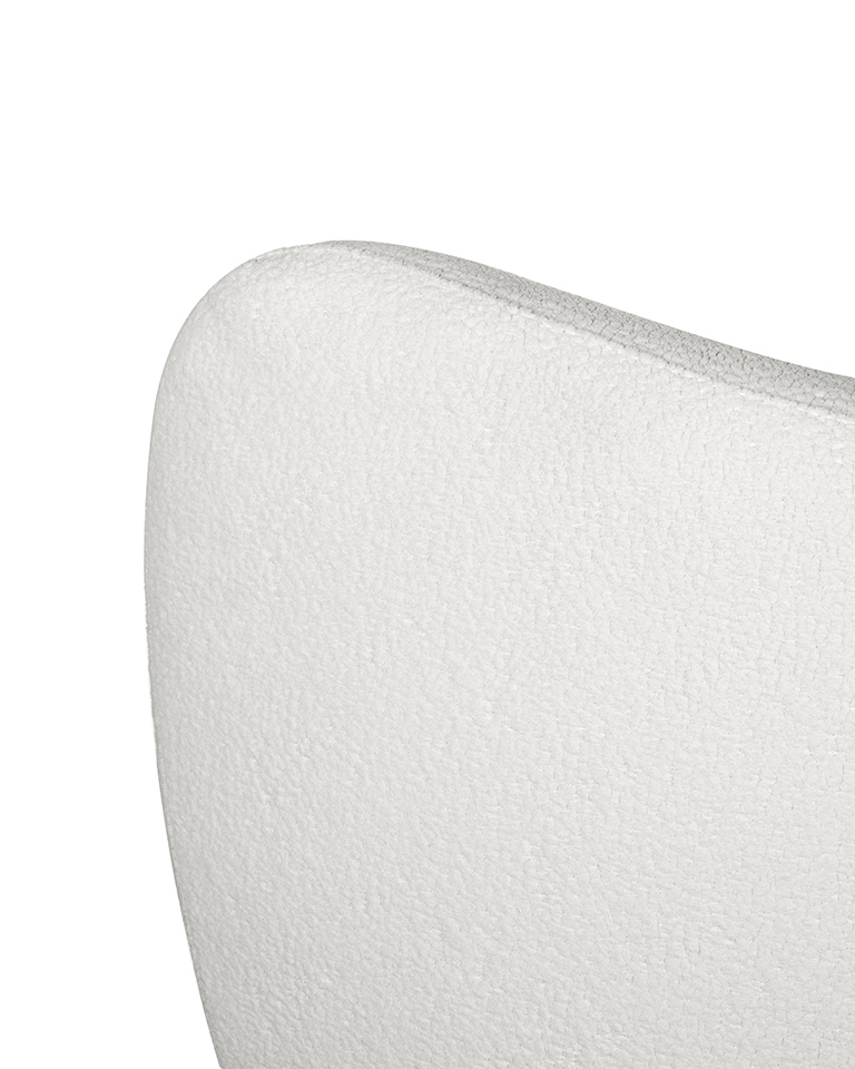 MaMaison fotel obrotowy GROSDOS biały / chenille - obrazek 8