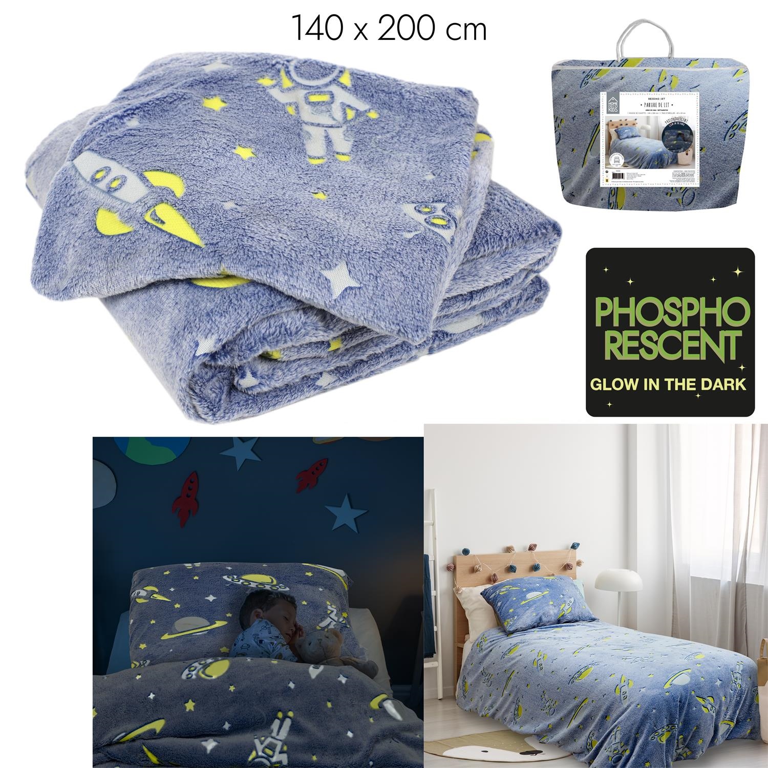 Komplet pościeli dziecięcej 140x200 fluorescencyjnej - obrazek 4