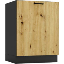 Szafka dolna pod płytę D60PC ELLEN 06 grafit / dąb artisan