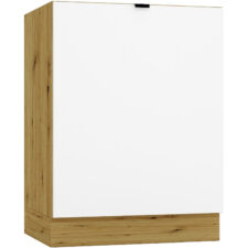 Szafka dolna pod płytę D60PC ELLEN 06 dąb artisan / biała alaska