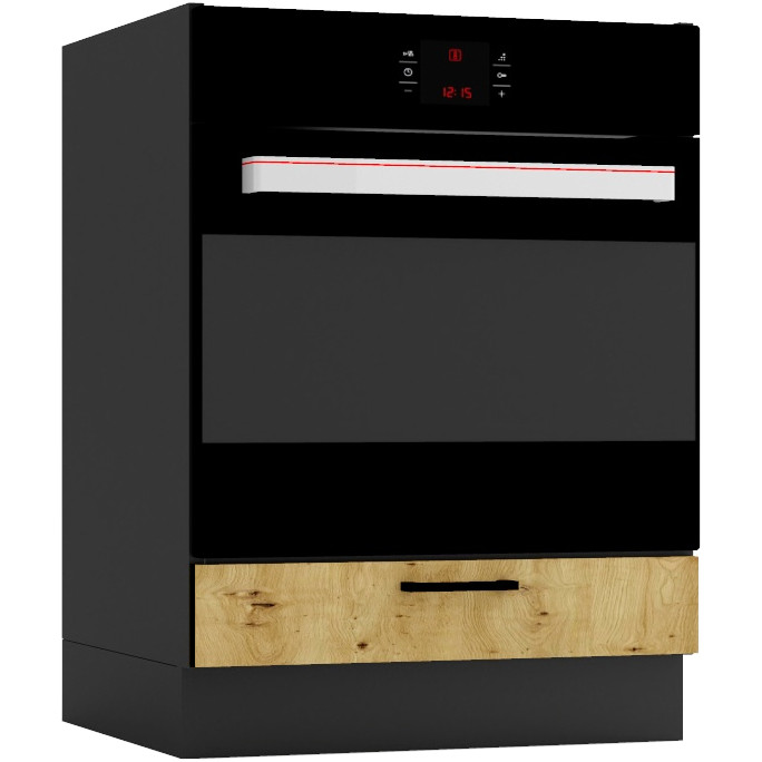 Szafka pod piekarnik DK60 ELLEN 07 grafit / dąb artisan