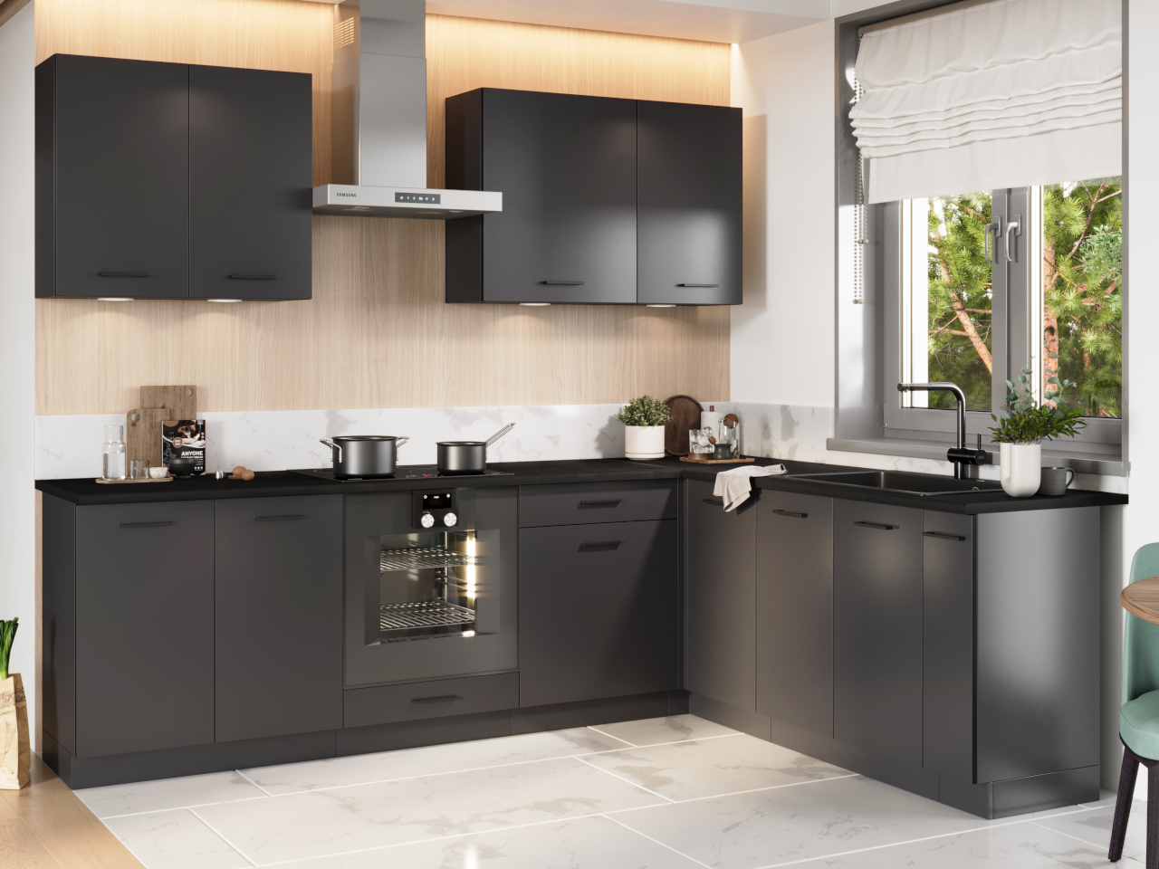 Szafka pod piekarnik DK60 ELLEN 07 grafit - obrazek 4