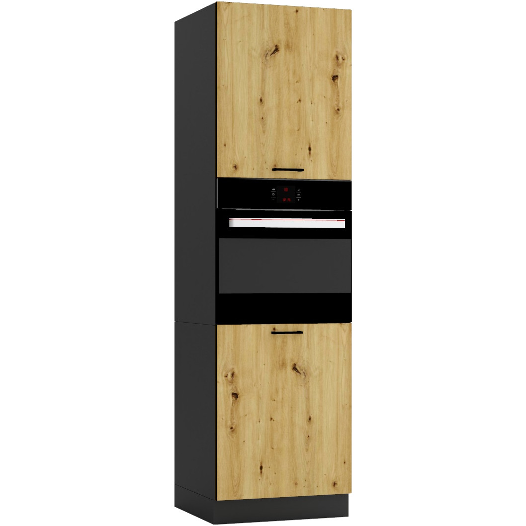 Słupek kuchenny D60PK ELLEN 08 grafit / dąb artisan