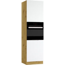 Słupek kuchenny D60PK ELLEN 08 dąb artisan / szary