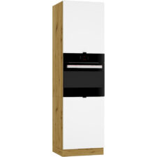 Słupek kuchenny D60PK ELLEN 08 dąb artisan / biała alaska