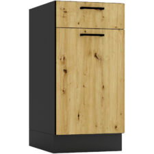 Szafka dolna D40S ELLEN 09 grafit / dąb artisan